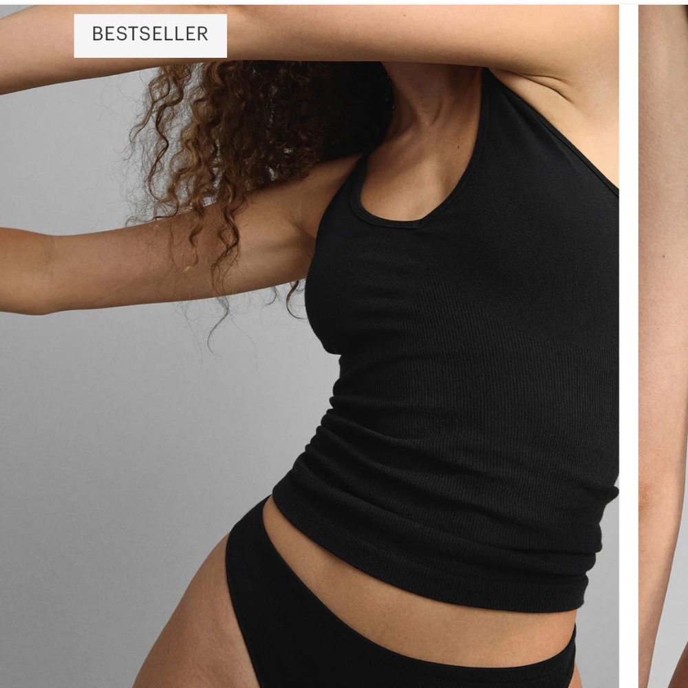 LUNYA NWOT Seamless Modal Tank in Immersed Black Size XL